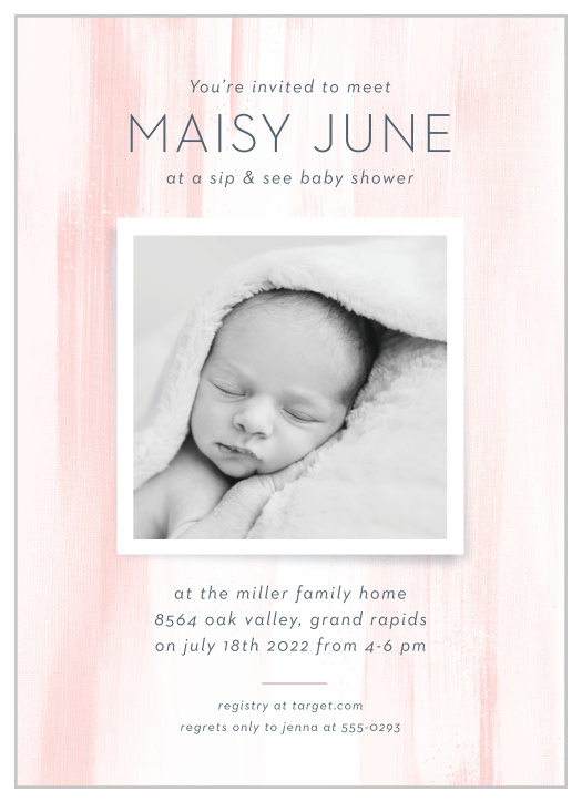 Unconventional problems call for creative solutions, like an online baby shower! That’s why our Meet the Baby Baby Shower Invitations is here for you.