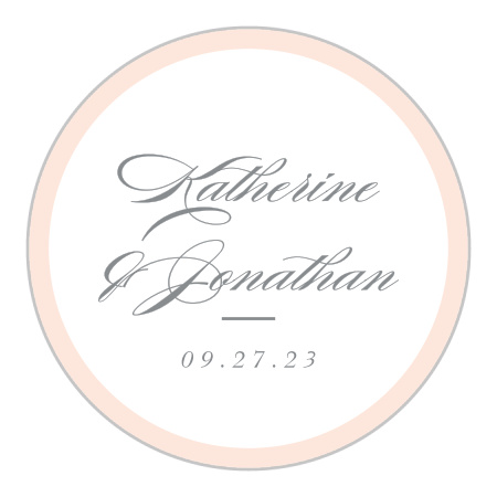 Mild Colorblock Wedding Stickers