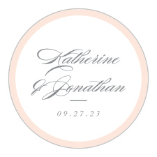 Gift family and friends with a lovely memento of your big day with our Mild Colorblock Wedding Stickers.