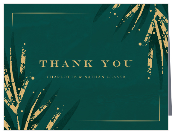 Our Season Pine Wedding Thank You Cards are a lovely way to show your appreciation for the support from everyone on your special day.