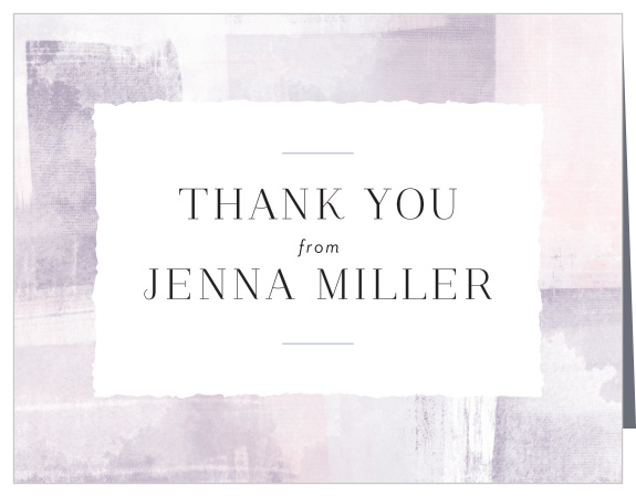 Thank the ones that supported you and your little one with our Modern Art Baby Shower.