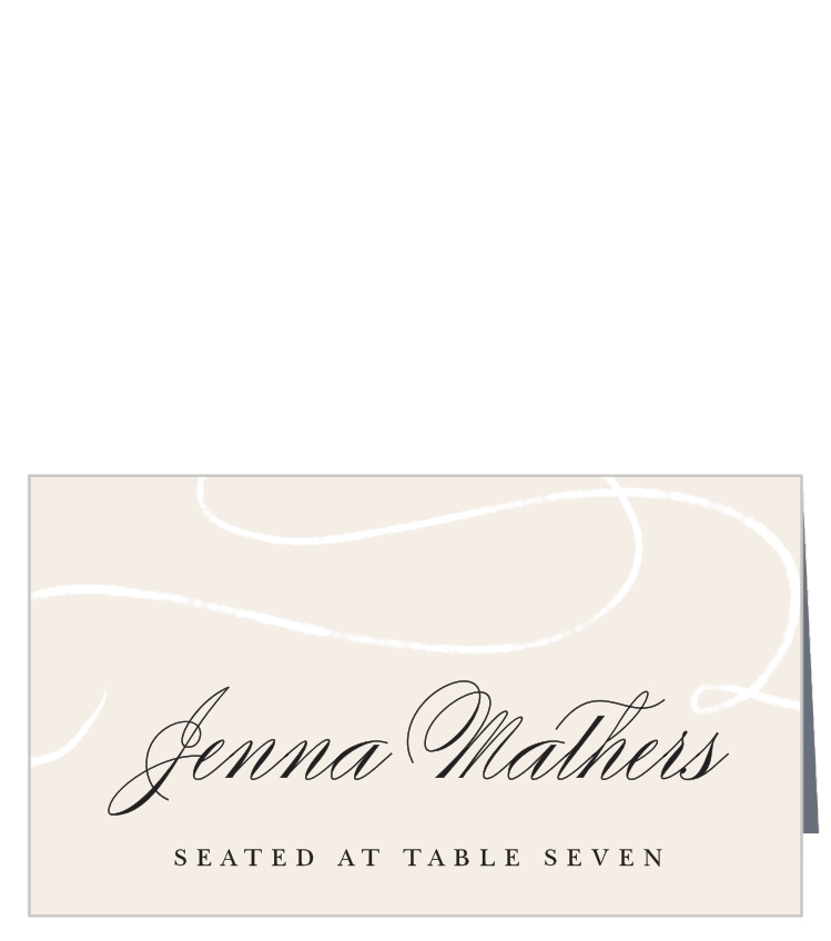 Swirling Flourish Place Cards