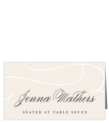 Keep your guests organized in style with our Swirling Flourish Place Cards!