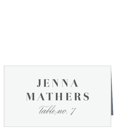 Family and friends will have no problems finding their seats for the reception with the minimalist look of our Mod Photo Place Cards.