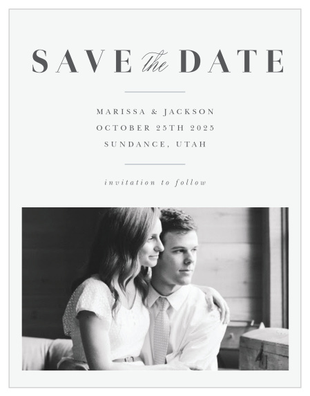 Be sure family and friends will mark their calendars for your big day with the minimalist look of our Mod Photo Save the Date Magnets. 