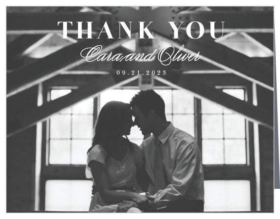 Our Photo Glaze Wedding Thank You Cards are perfect for showing your appreciation for all your loved ones!