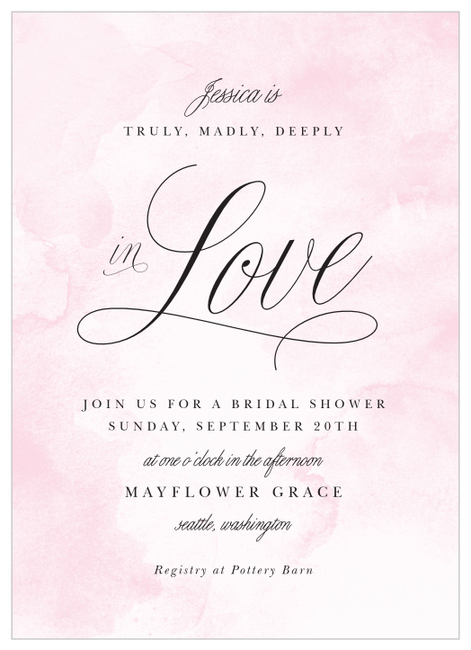 Our Truly Madly Deeply Bridal Shower Invitations are elegant and perfect for any wedding shower!