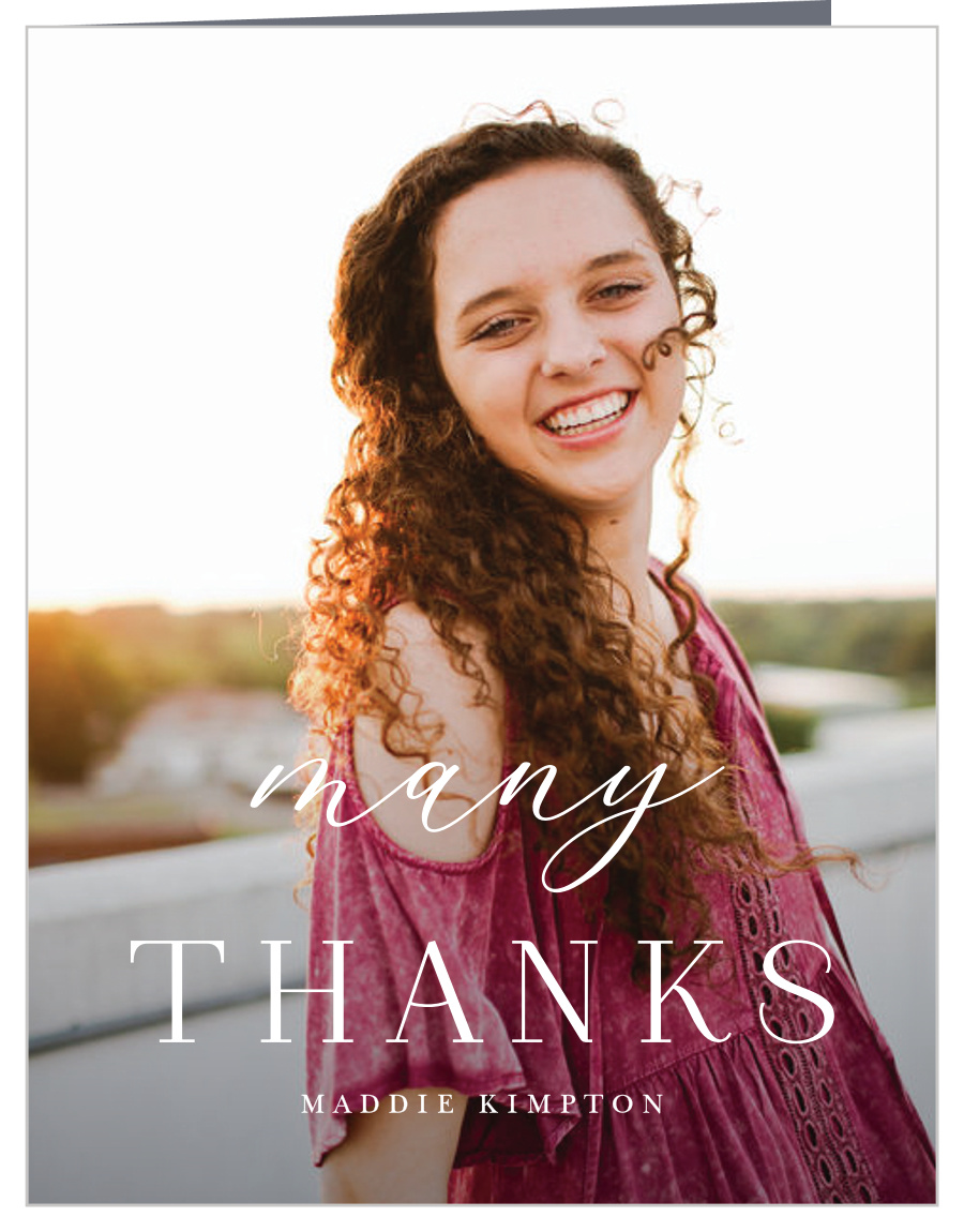 She Persisted Graduation Thank You Cards