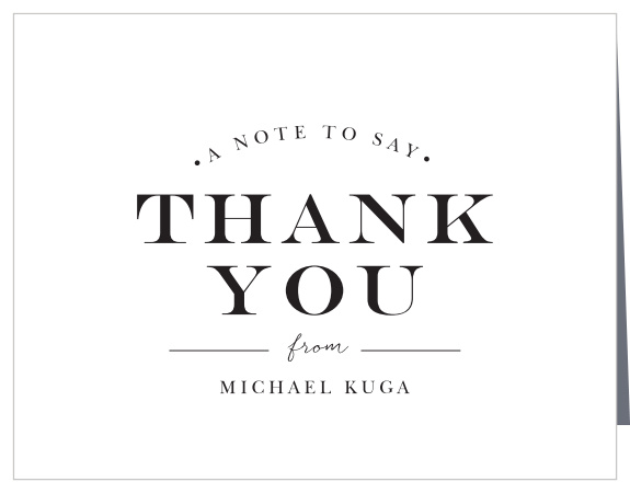 Be sure to choose our Grad Letter Graduation Thank You Cards to show your appreciation for your family and friends' endless support in your life achievement!