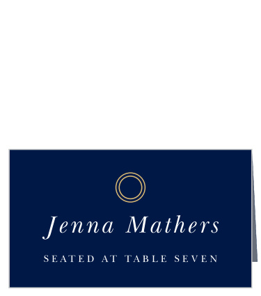 Keep your guests organized and comfortable with our Royal Emblem Place Cards!