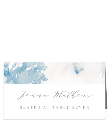Family and friends will have no issue finding their seats for the reception with the help of our Floral Wash Place Cards.