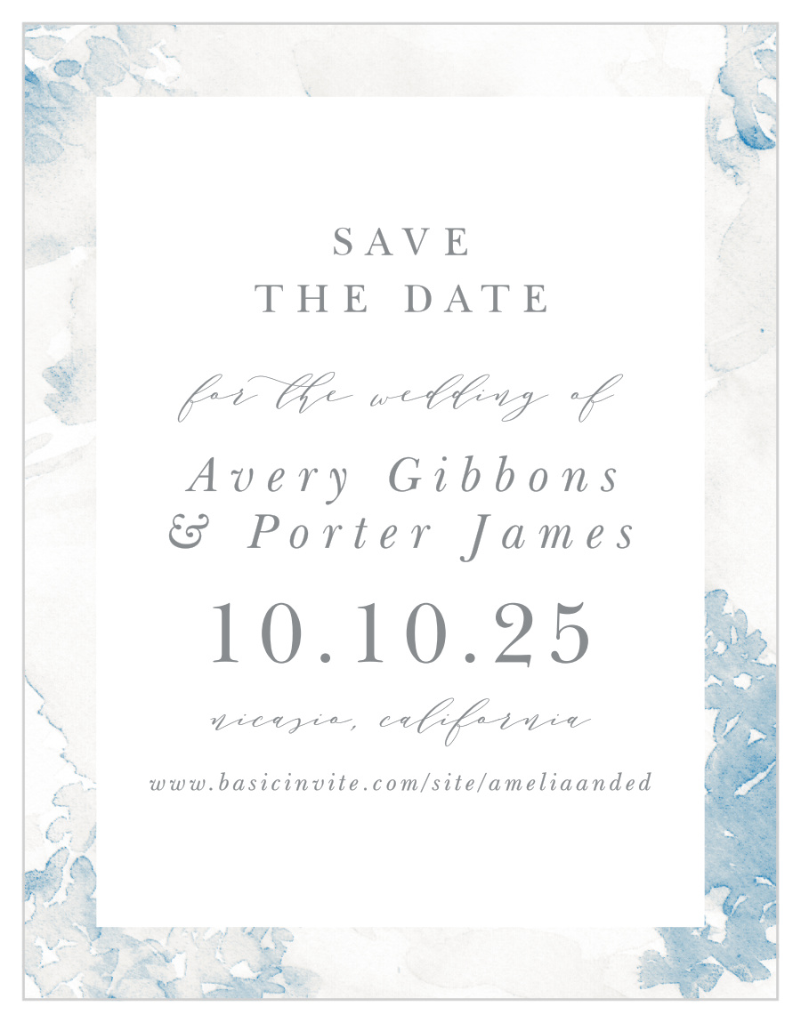 Floral Wash Save the Date Magnets