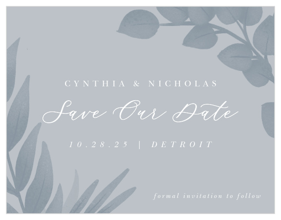 Our Evening Garden Save the Date Magnets are the perfect way to make sure your loved ones know about your wedding date far in advance!