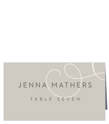 Dress your wedding in style with our Come Together Place Cards.