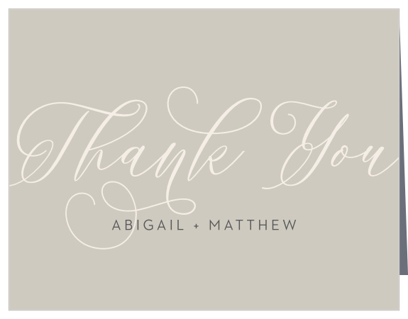 Thank your wedding supporters in style with our Come Together Wedding Thank You Cards.