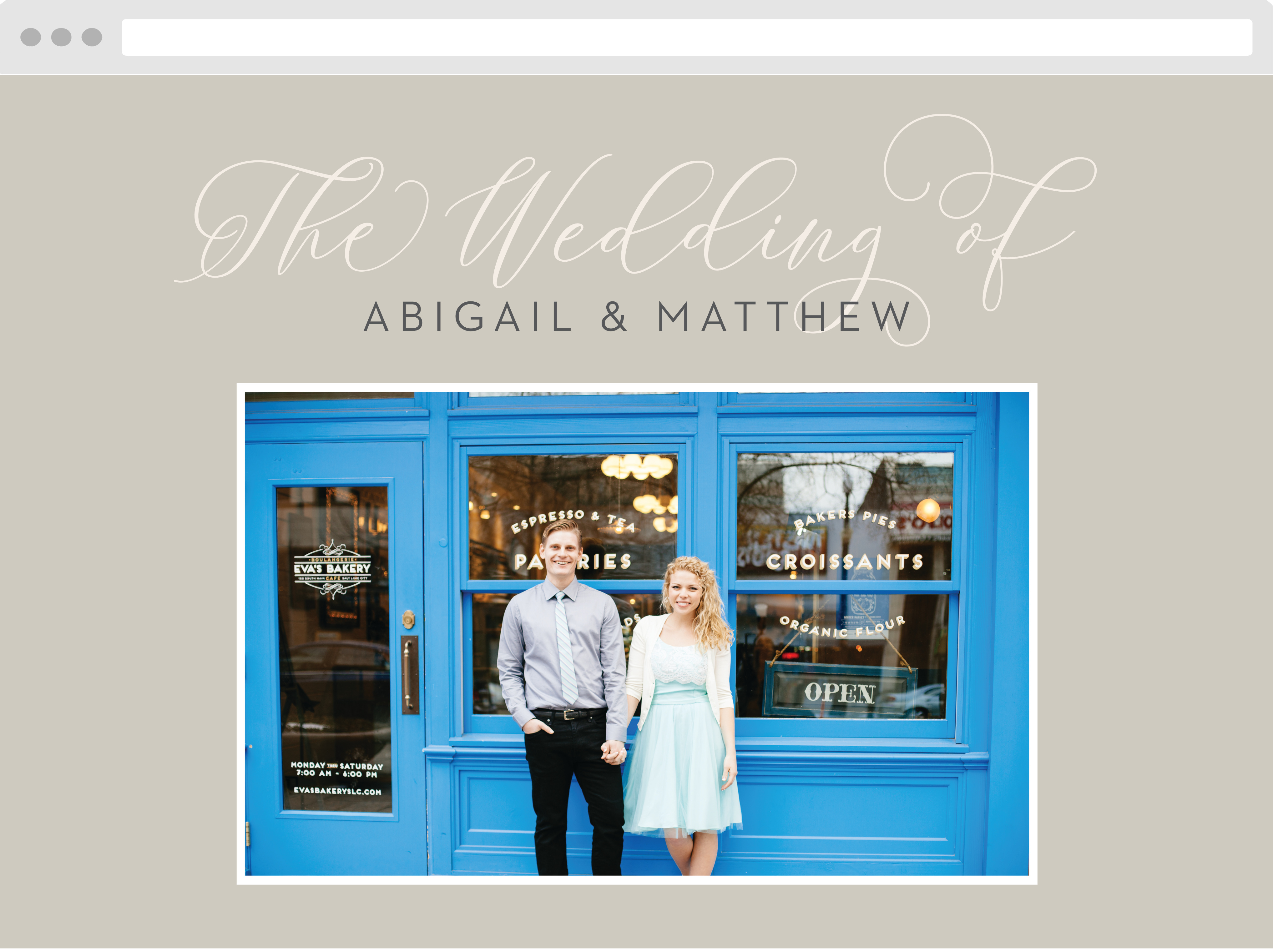 Come Together Wedding Website