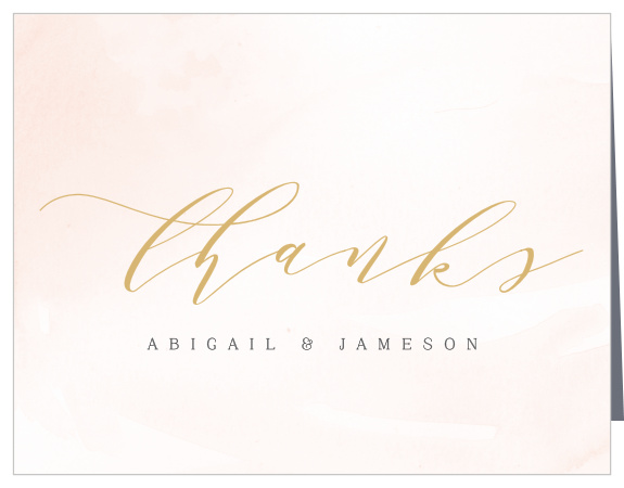 Our Modern Wash Wedding Thank You Cards are perfect for showing your appreciation towards family and friends.