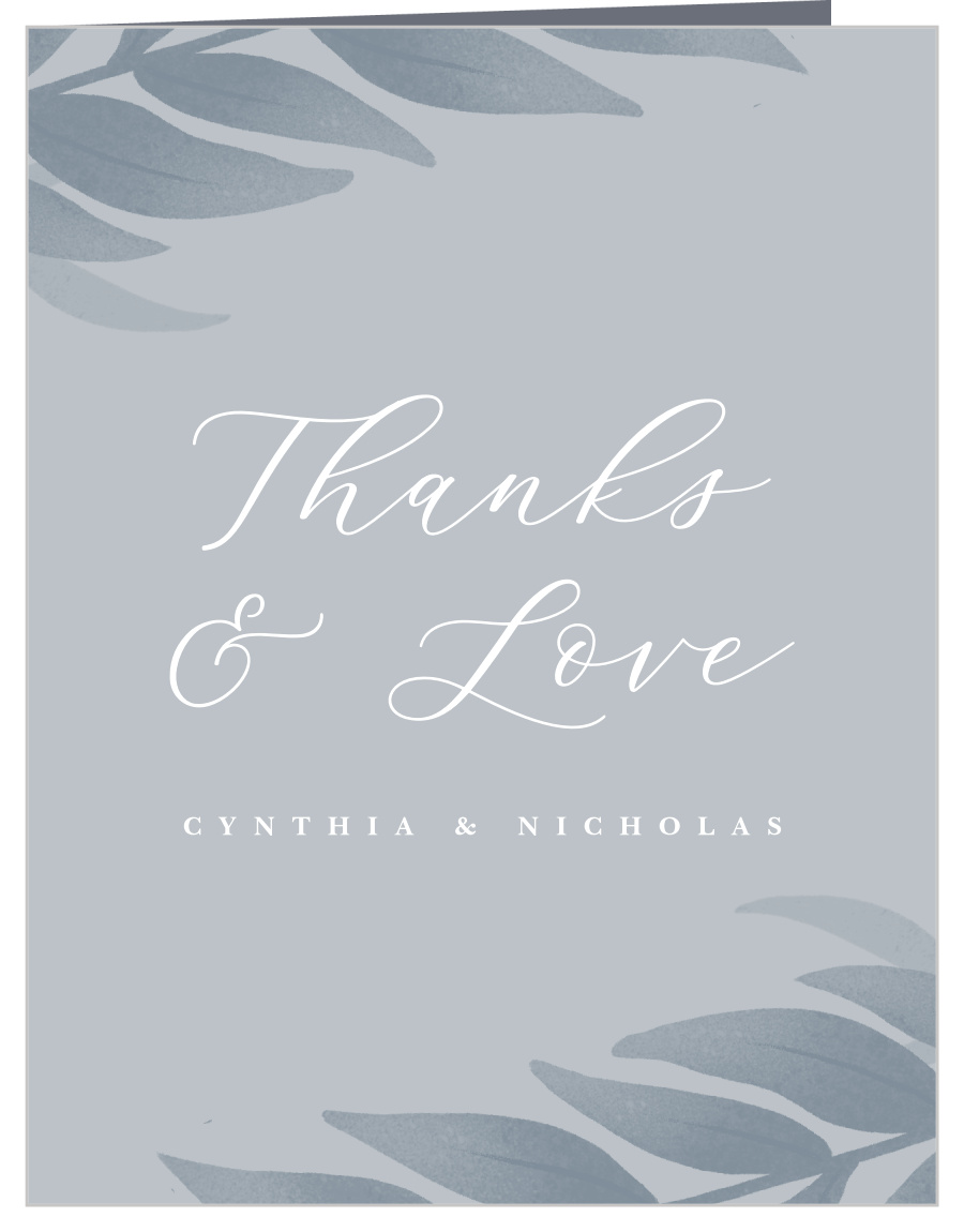 Evening Garden Wedding Thank You Cards