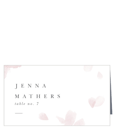 Keep your guests organized in style, with our Falling Petals Place Cards!