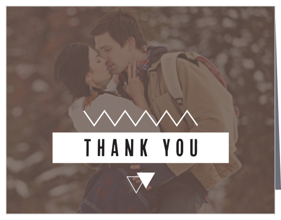 Express your gratitude with this geometric photo Thank You card. Customize all the colors and fonts perfectly to your liking!