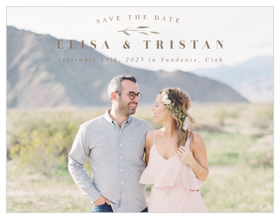 Make sure your guests mark their calendars by sending out our Watercolor Ampersand Save the Date Cards!