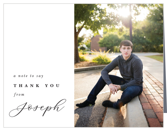 Share gratitude for the support from your friends and family with the great look of our So Proud Graduation Thank You Cards.
