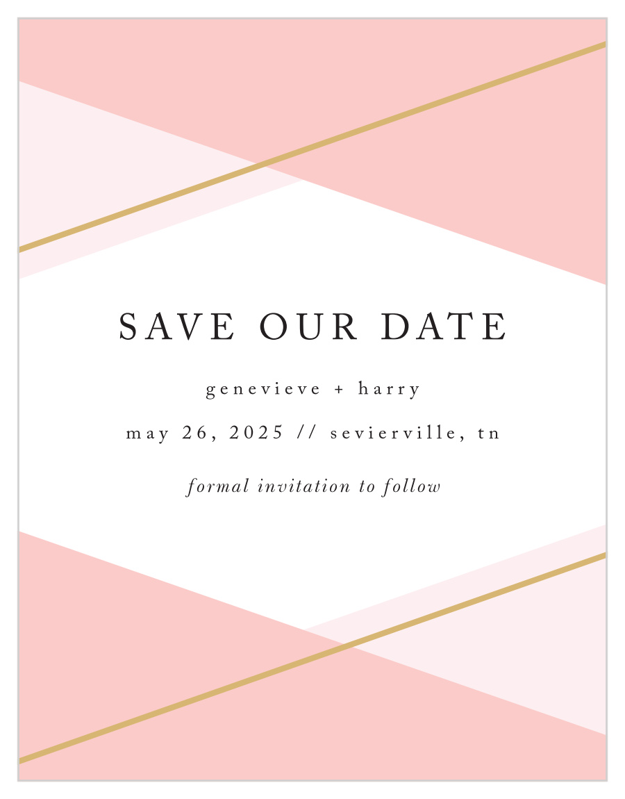 Suave Urbane Save the Date Cards