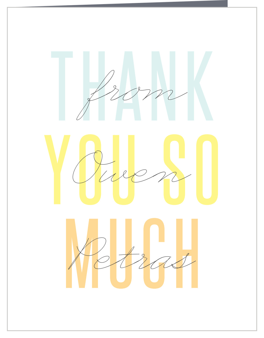 Online Party Graduation Thank You Cards