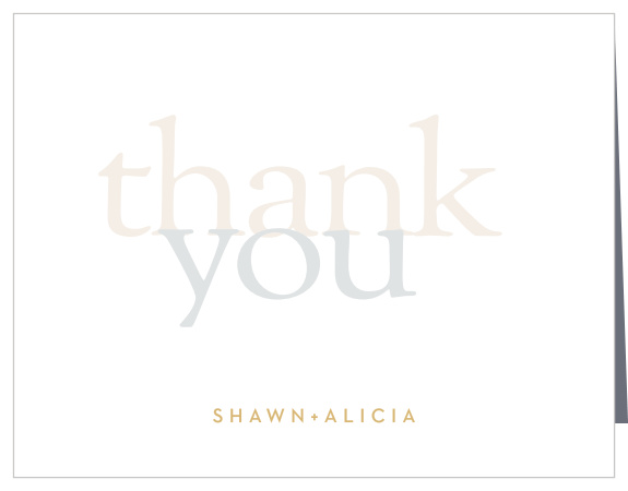 Thank everyone for attending your anniversary with our Modern 25 Anniversary Thank You Cards.