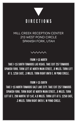 A perfect match for our Triangle Monogram Wedding invitation.