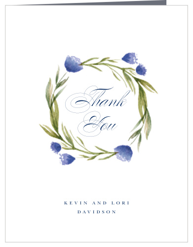 Floral Year Anniversary Thank You Cards