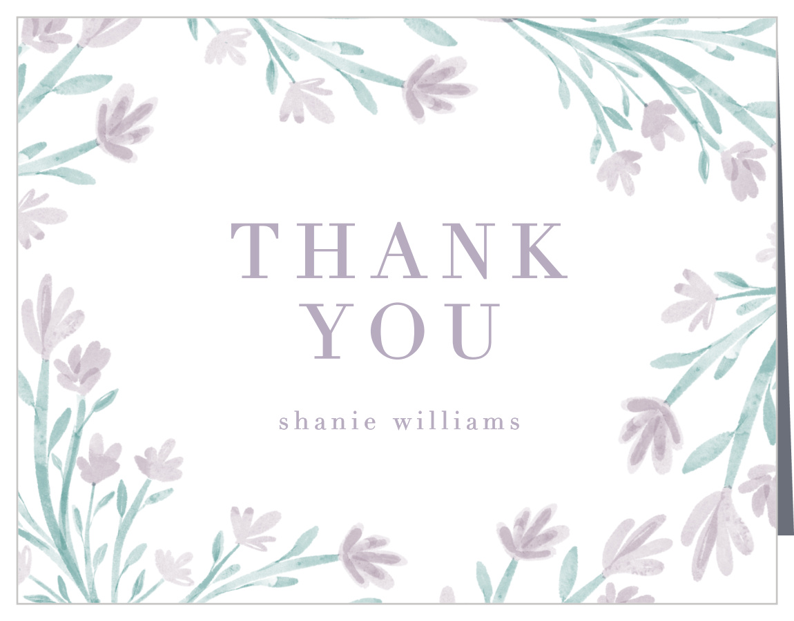 Watercolor Spring Baby Shower Thank You Cards