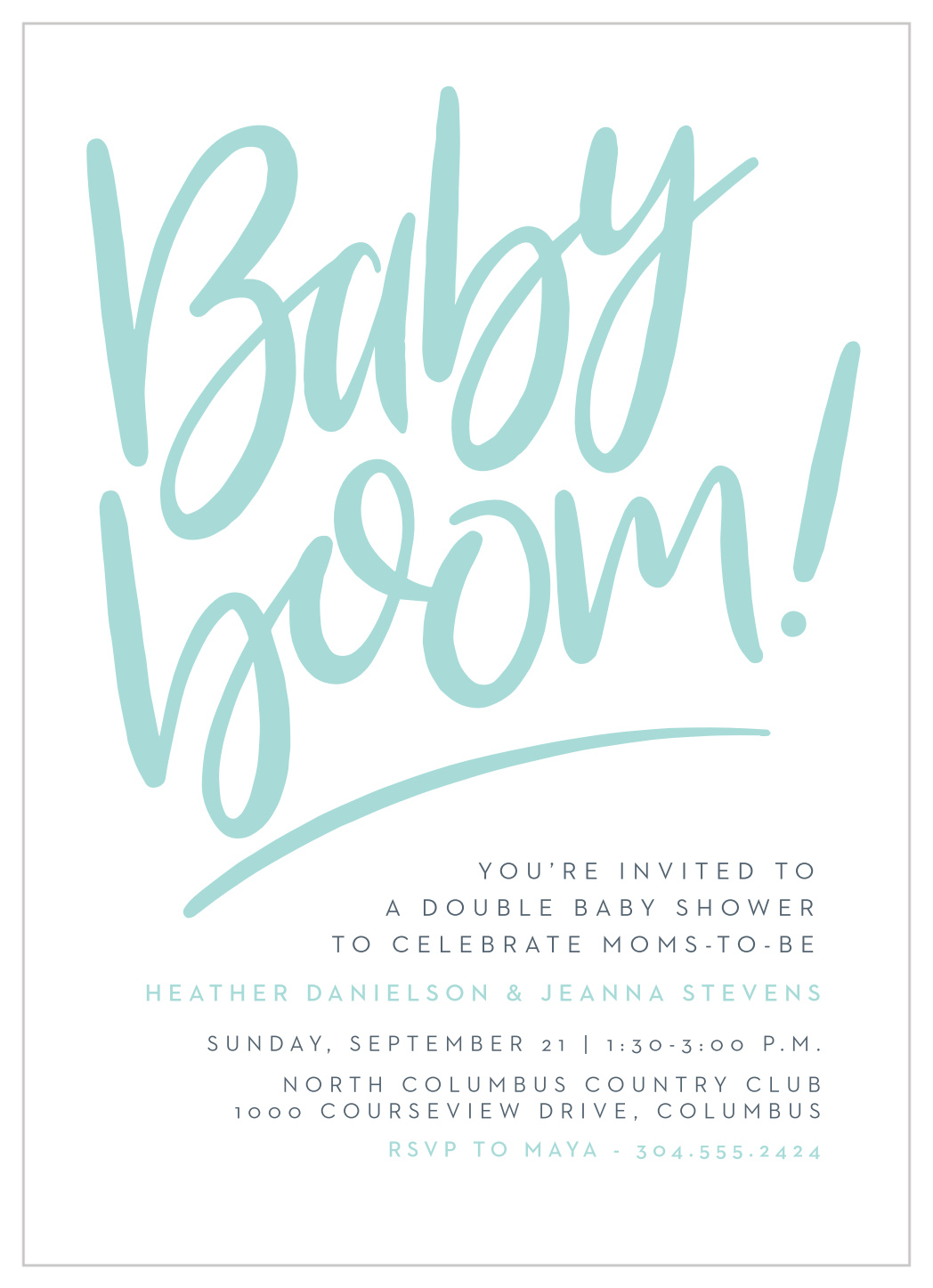 Baby Boom Baby Shower Invitations