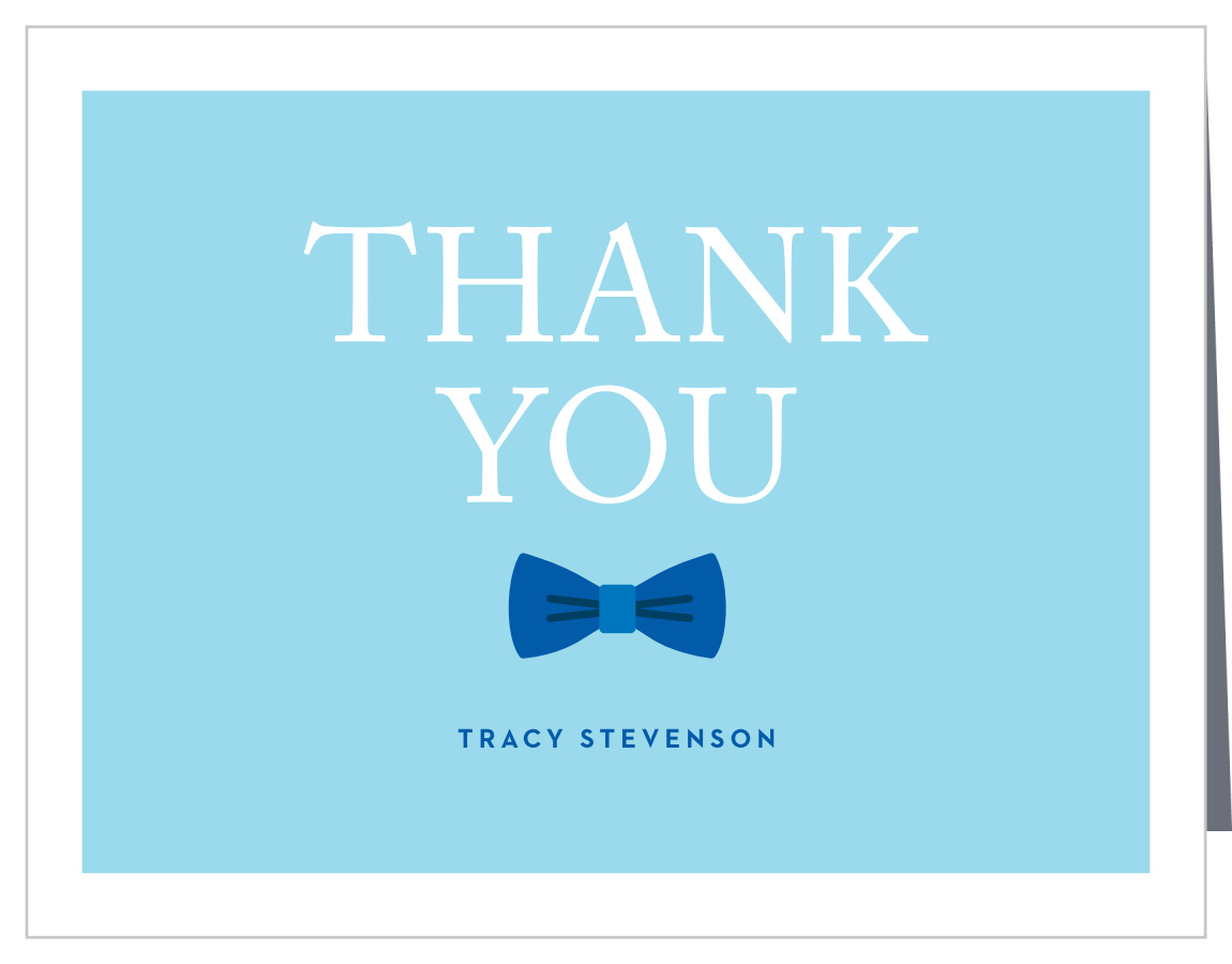Bow Tie Baby Shower Thank You Cards