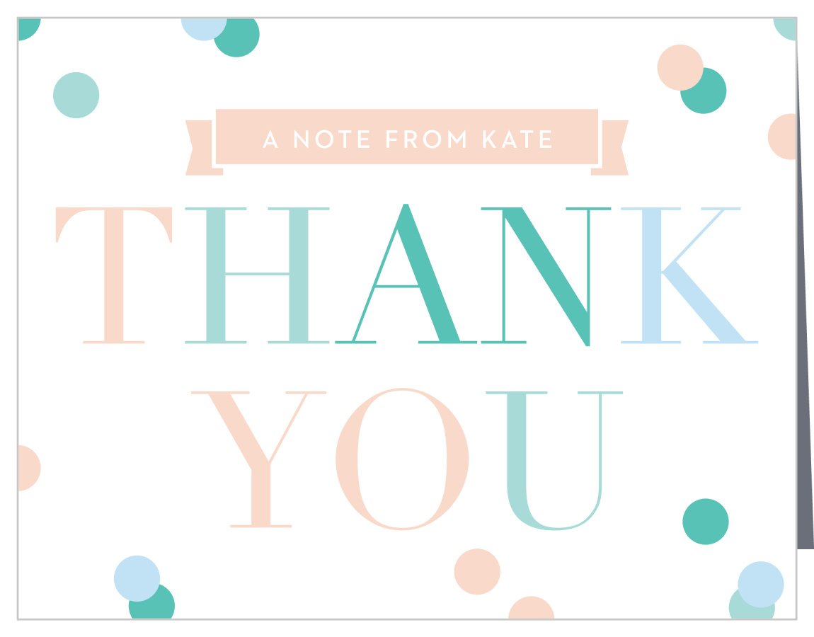 Due With Two Baby Shower Thank You Cards