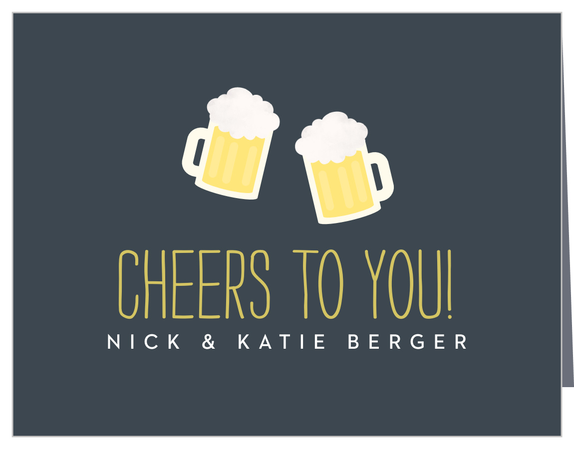 Beers Burgers Babies Baby Shower Thank You Cards