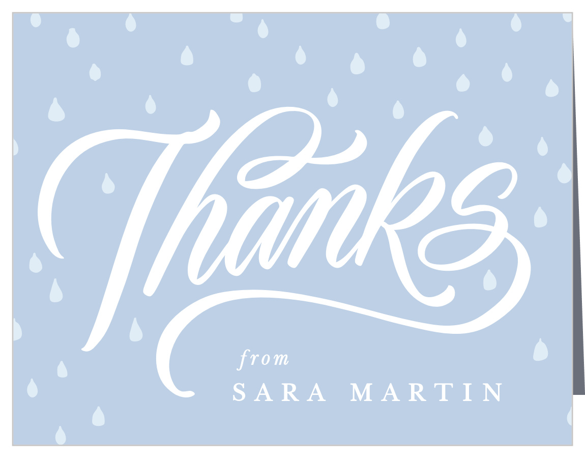 Rainy Day Baby Shower Thank You Cards