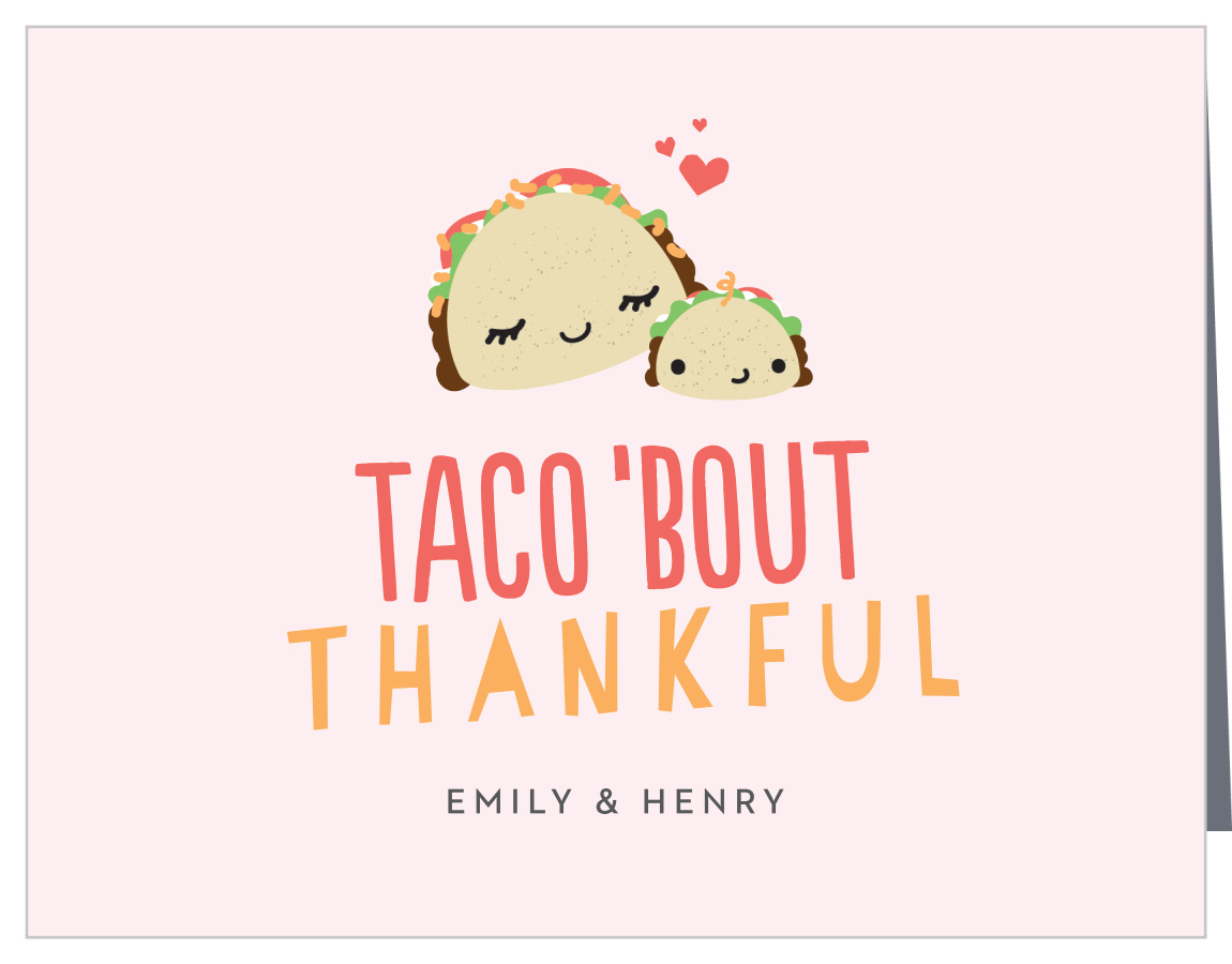Little Taco Baby Shower Thank You Cards