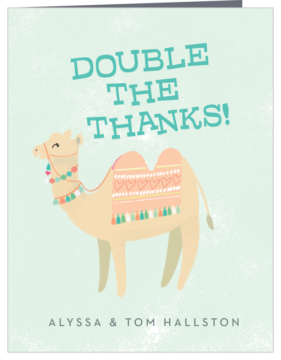 Mama Camel Baby Shower Thank You Cards