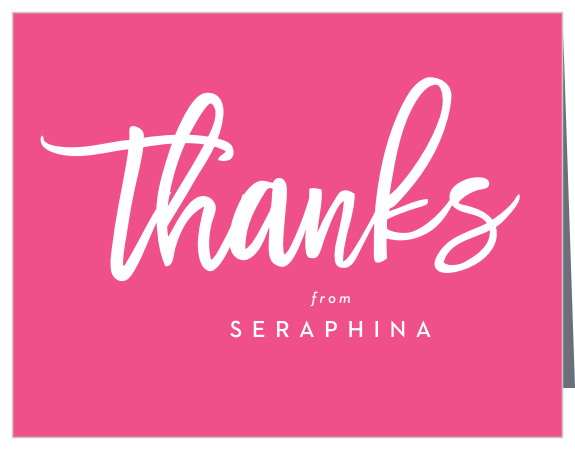 Let your closest gal pals know how much their presence at the celebration meant to you with our One Hot Mama Baby Shower Thank You Cards.