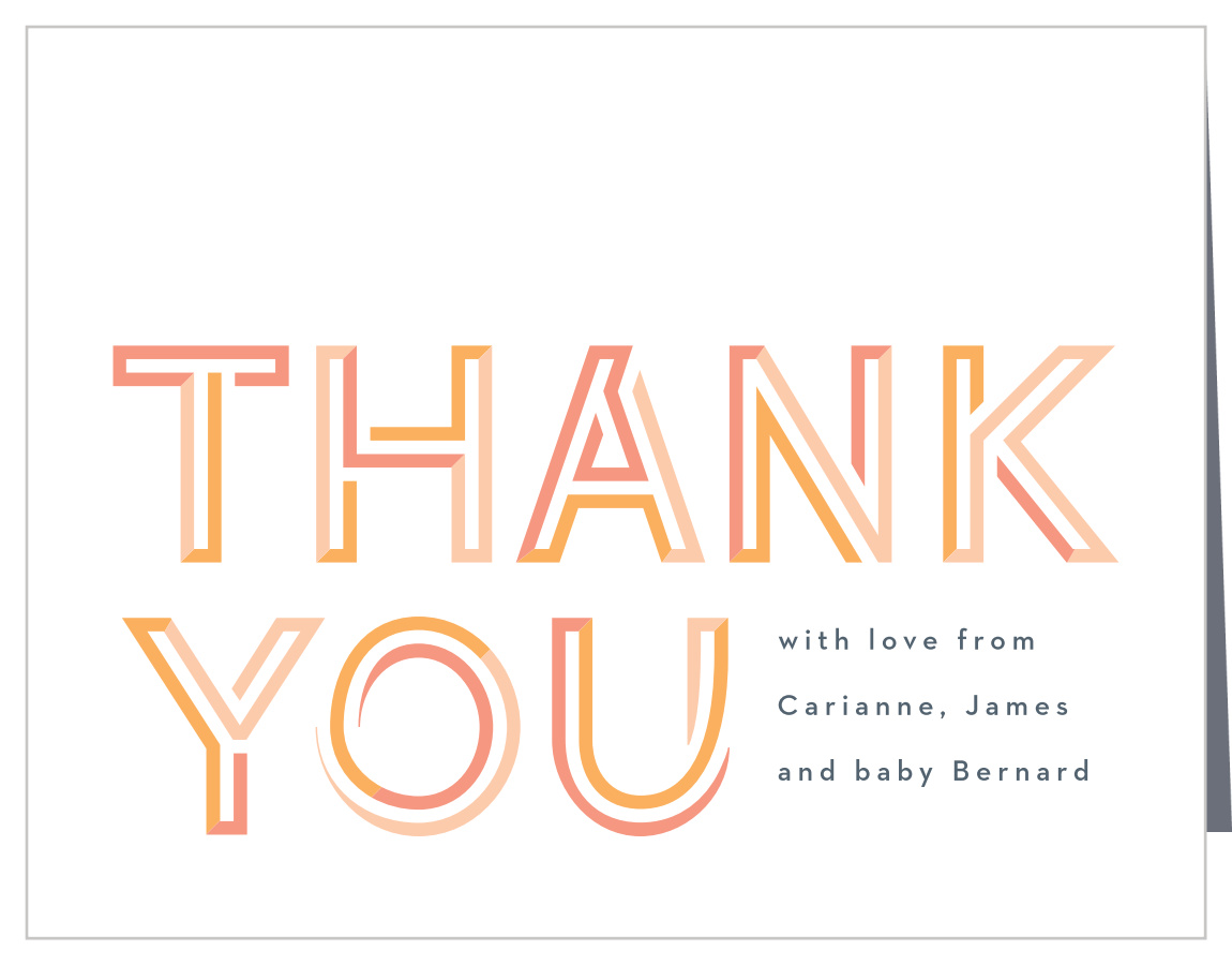 Baby Shapes Baby Shower Thank You Cards