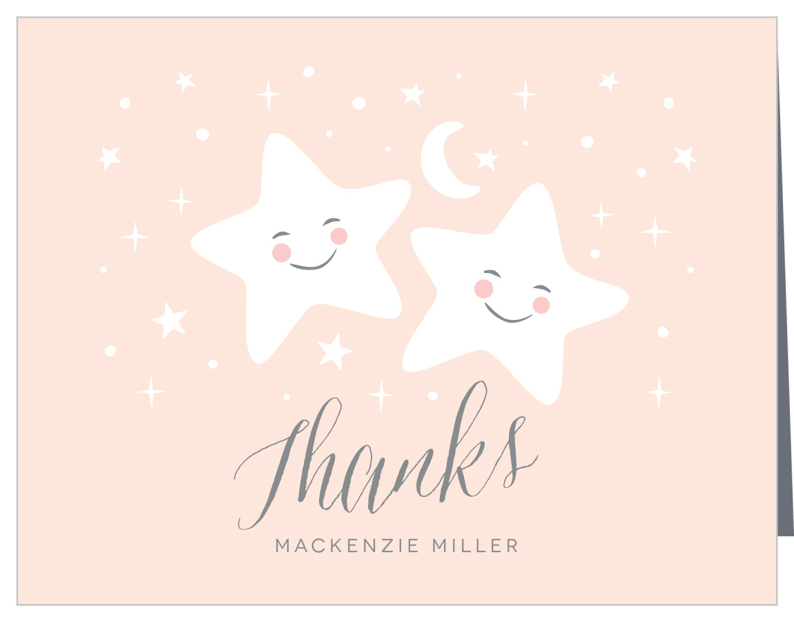 Twinkle Twins Baby Shower Thank You Cards