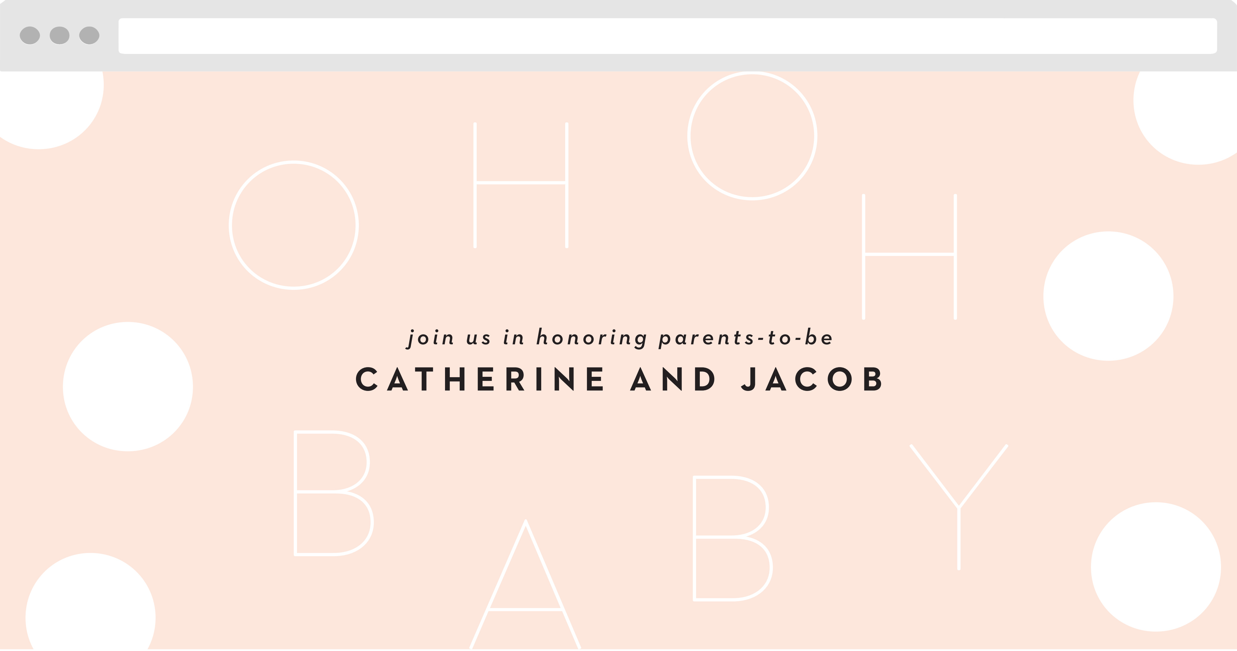 Modern Baby Baby Shower site by Basic Invite