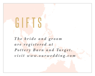 Let your guests know where you are registered with this Adventure Begins Map Registry Card.