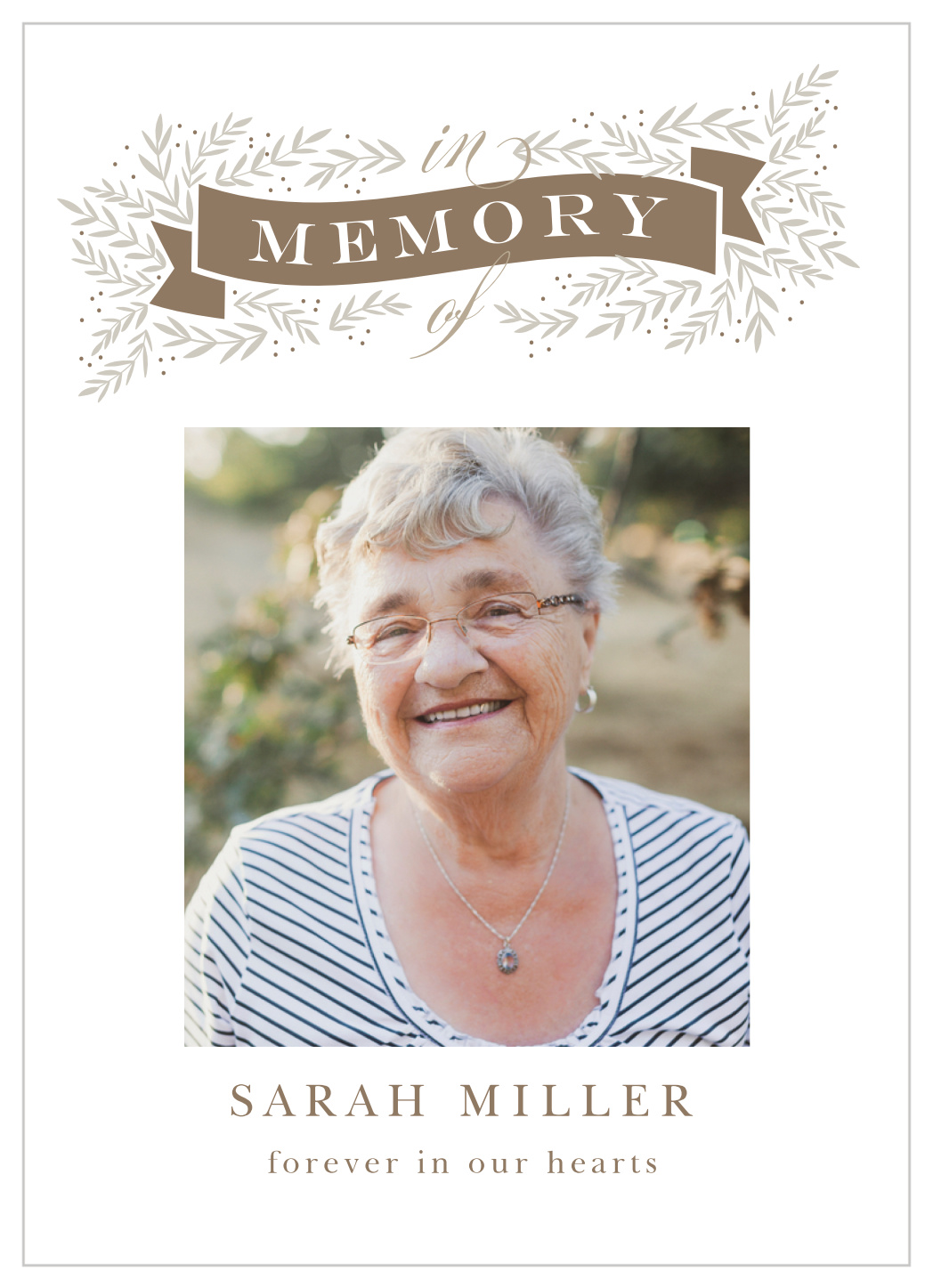 Golden Memory Memorial Programs