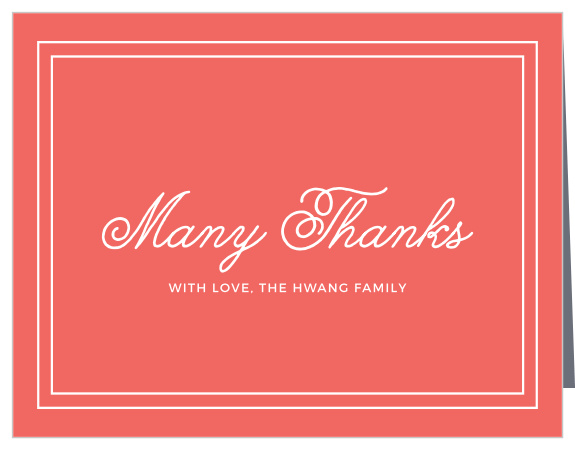 Let family and friends know how much you appreciated their presence at the party with our Cute Curlicue First Birthday Thank You Cards.