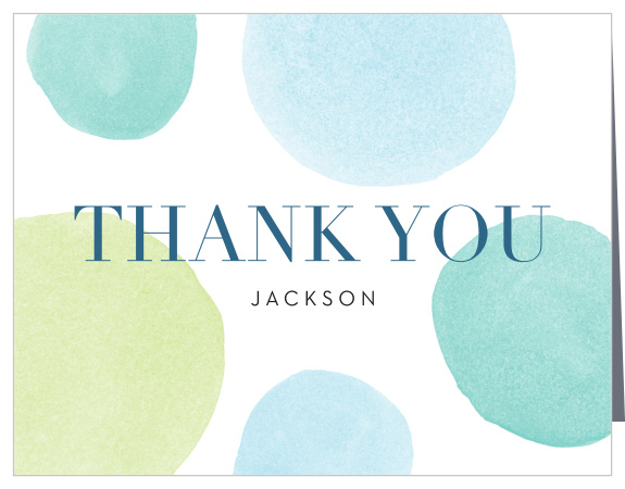 Thank everyone for all the fun with our Rainbow Party First Birthday Thank You Cards.