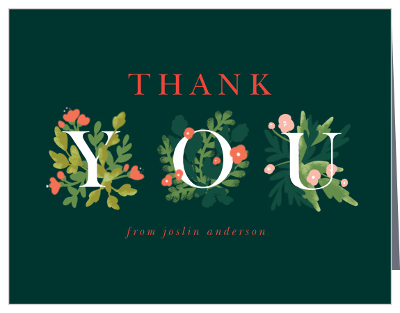 Thank everyone for all the fun with our Rustic Garden First Birthday Thank You Cards.