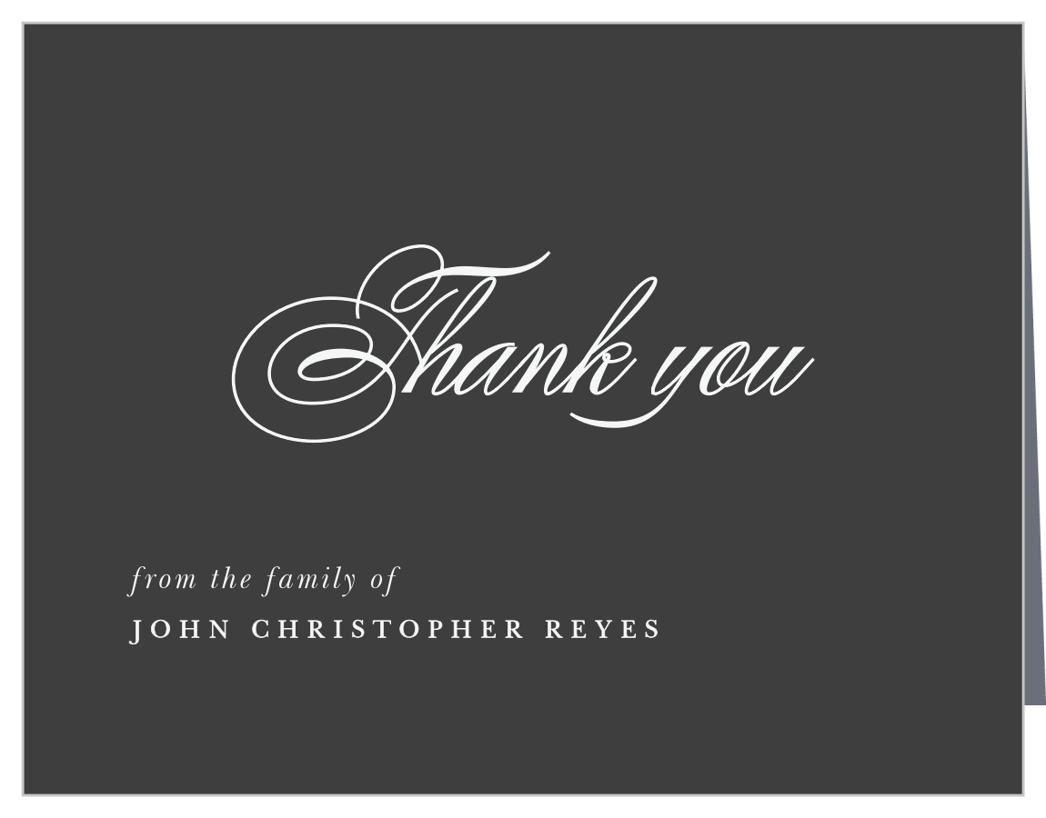 In Loving Memory Memorial Thank You Cards 