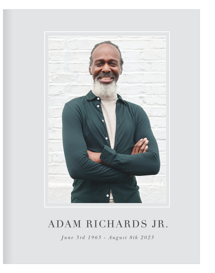 Allow our Basic Frame Memorial Guest Books to serve as a special place for family and friends to leave their sympathies and condolences.